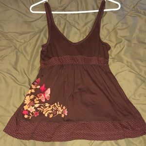 Y2K top with butterfly details